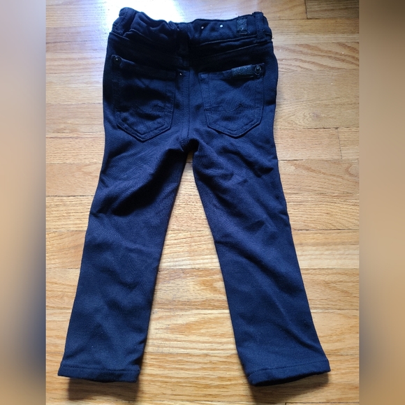 4 for $28 - 7 For All Mankind 24m Black Jeggings - Picture 2 of 4